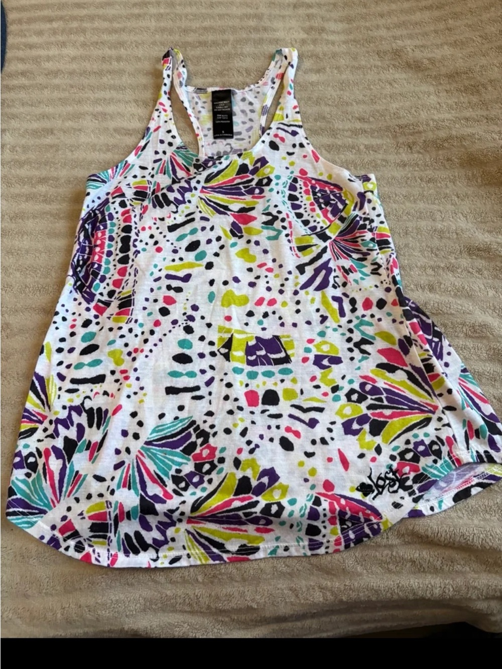 City Streets White Racerback Tank Top  ***